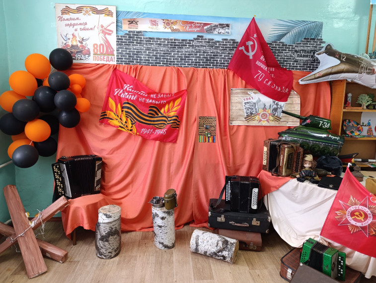 Фотозоны, посвящённые Великой Победе.